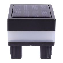 Luminária solar para poste de cerca, luminária solar para deck, luminária solar para topo de poste, luminária solar para pátio, luminárias
