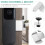 Supporto per campanello con telecamera, supporto in metallo, montaggio wireless visibile per video 3