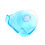Razor Holder Bathroom Single Shower Rack Plastic Blue Suction Cup TOP O0E4 6