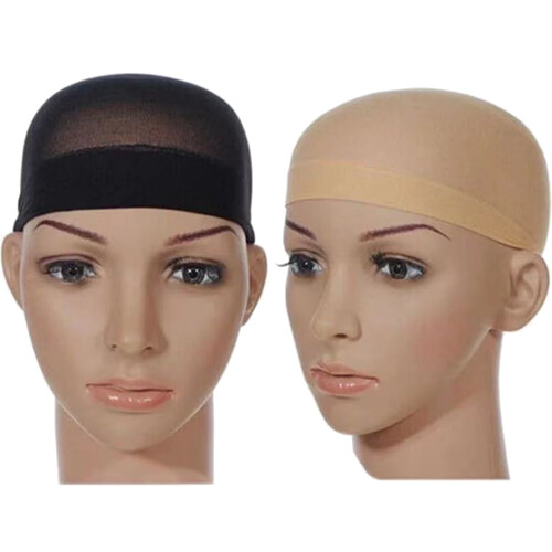 Happydeer2Pcs Σκουφάκι Περούκας Ελαστικό Αντιολισθητικό Γυναικείο Μακιγιάζ Υψηλής 2