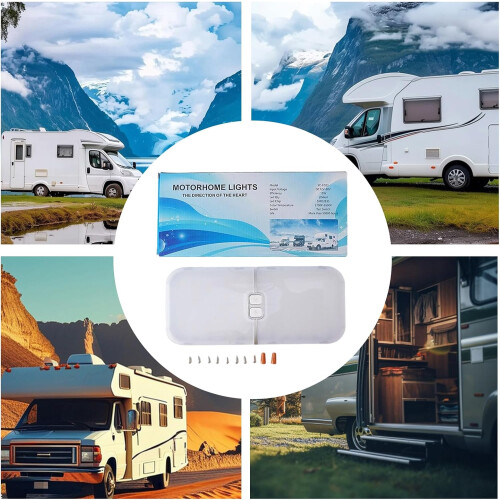 RV Interior Ceiling Light 1230V Adjustable LED Lamp for Camper Van Reading Camping Trips 1
