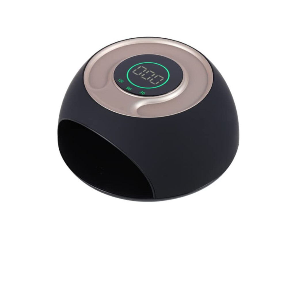 Black Uv Led Nail Lamp 72W Gel Nail Dryer With Lcd Display, Smart Touch Control And 3 Timer Modes