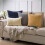 Phantoscope 18" x 18" Modern, Contemporary, Transitional Beige Striped Polyester Throw Pillow , 2 Count 4