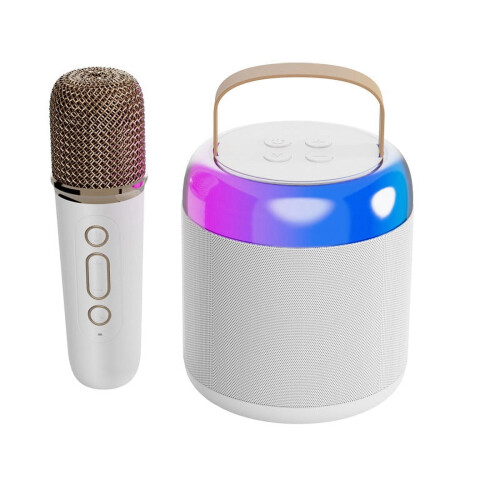Μικρόφωνο Bluetooth Ηχείο National Singing Home KTV Φορητό Εξωτερικό Ηχοσύστημα (Λευκό)