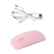 6W UV LED Nail Lamp Gel Nail Dryer with Dual Light Source and Fast Quiet Curing