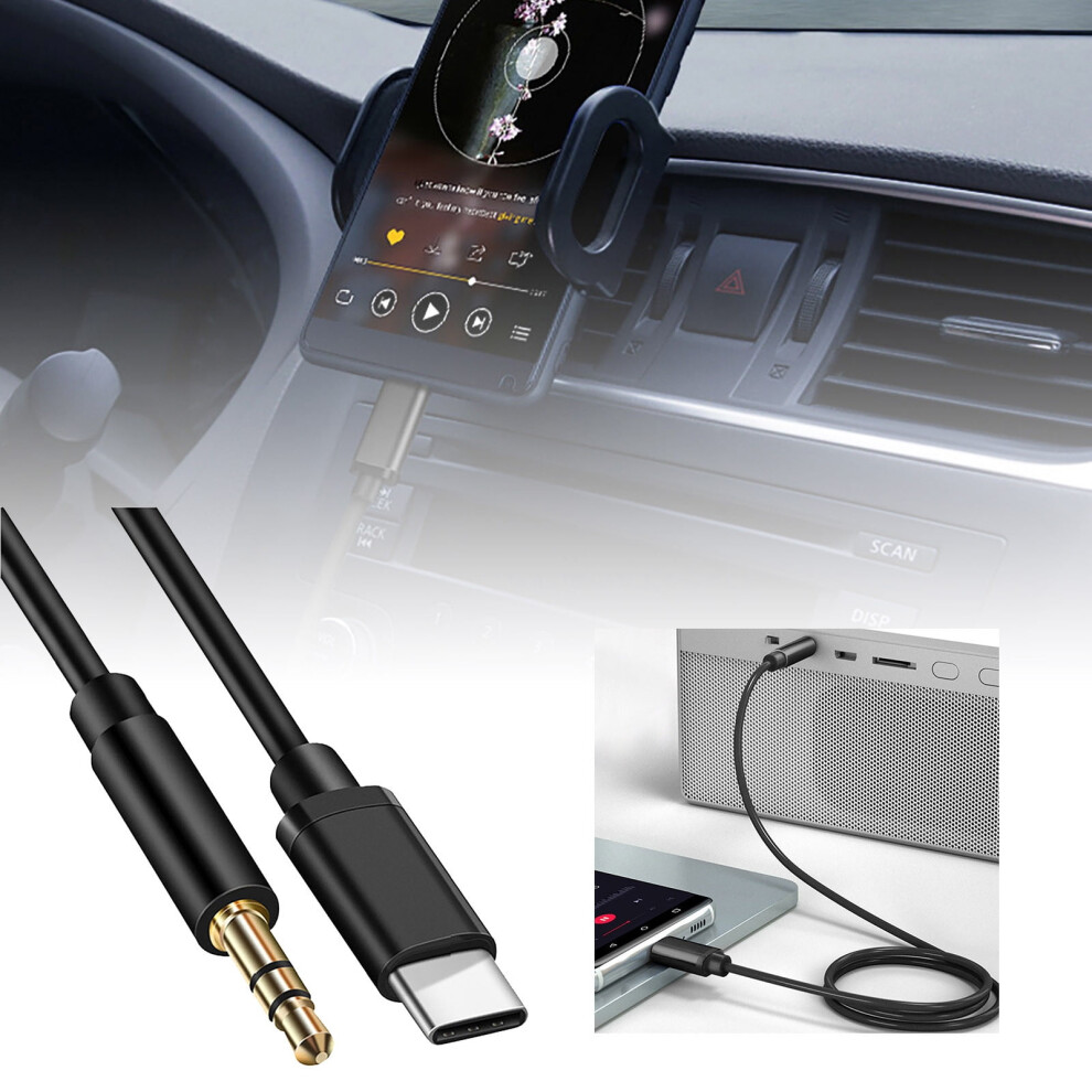 Type To 3.5Mm Audio Adapter Connects C Type Device To 3.5Mm Audio Jack Headphone Adapter 9181073090875
