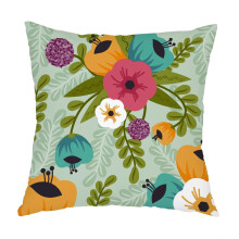 Taies d'oreiller en coton et lin, style bohème, motif mandala, décoration intérieure moderne pour chaise de jardin, fleurs printanières colorées