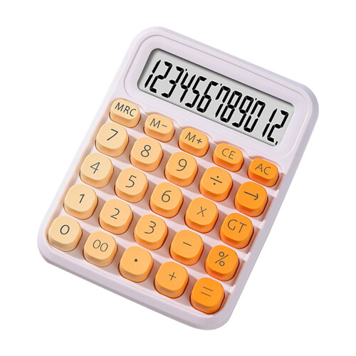 Promoção de material escolar! Calculadoras básicas e científicas, mini calculadora de plástico de 12 dígitos com base antiderrapante, teclas 1