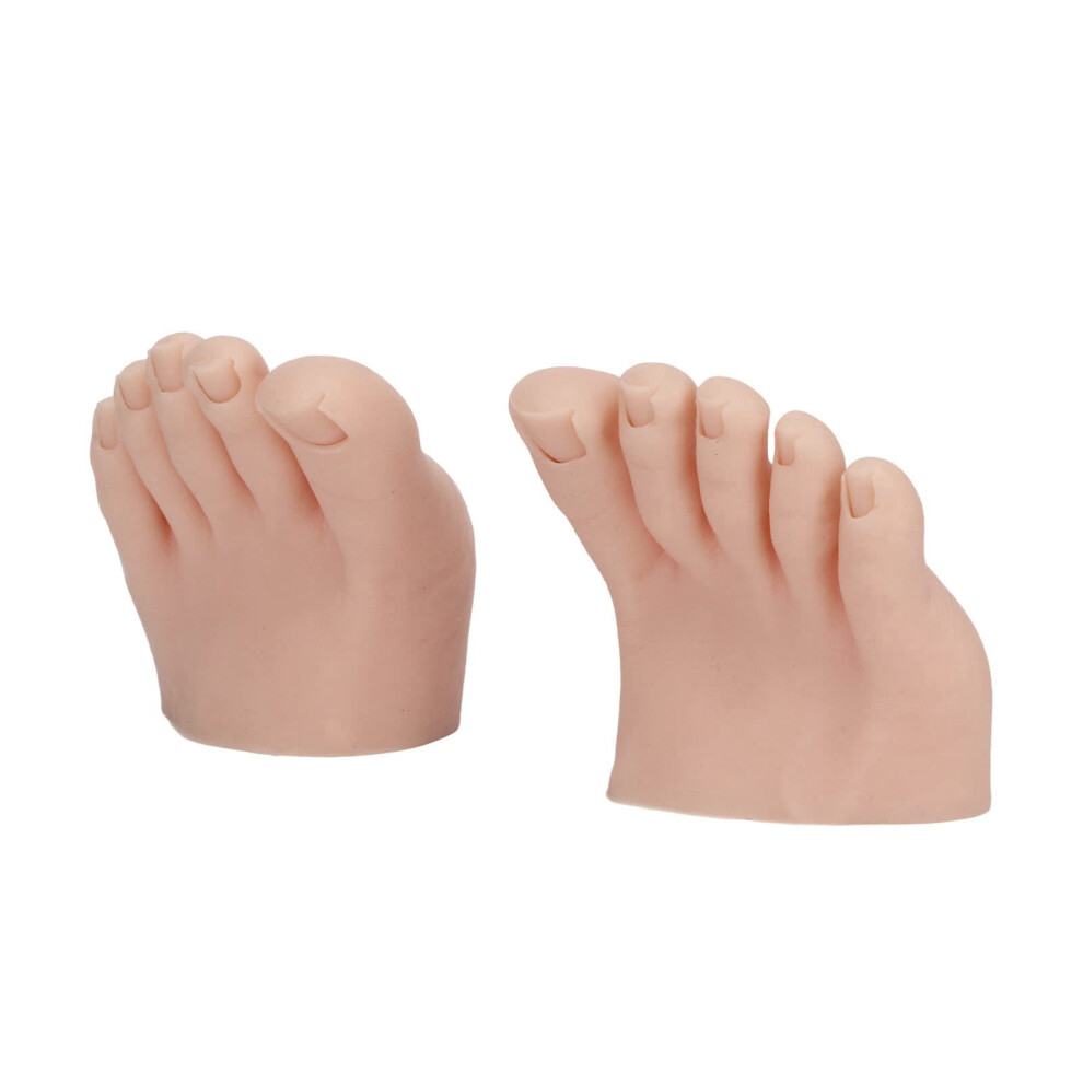 Tattoo Practice Foot Model with Realistic Silicone Skin for Nail Art and Pedicure Training Medium Tone