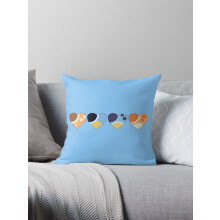 Fundas de cojín AIVO Heeler Family Love Hearts | Paleta de colores inspirada en Bluey, funda de cojín para sofá, dos caras