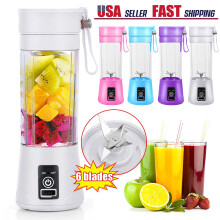 Portable Blender Mini Personal Size for Smoothies, Shakes & Juice - 6 Blades, USB Rechargeable, Travel Cup - Compatible with XYZ