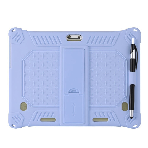 Capa protetora Kaloaede para tablet Android de 10 polegadas e 10,1 polegadas, capa universal de silicone com suporte, alça de ombro e caneta stylus. 2