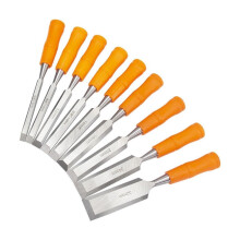 Woodworking Chisel Set 9 Pieces 832mm Firmer and Mortise Hand Tools for Carving and Joinery