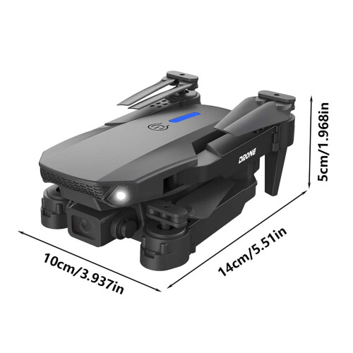 FloHua Drone χωρίς ψήκτρες με κινητήρα και 3 κάμερες, αντίσταση στον άνεμο FPV, 1