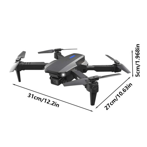 FloHua Drone χωρίς ψήκτρες με κινητήρα και 3 κάμερες, αντίσταση στον άνεμο FPV, 2