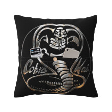 Funda de cojín Cobra Kai, fundas de cojín con diseño de bolsillo, funda de cojín para sofá, sala de estar, decoración del hogar, cojín