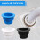 Bouchon en silicone pour tuyau d'évacuation, support de tuyau d'évacuation de machine à laver (vert) 5