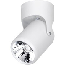 Robust LED-spotlampe med enkelt lys, kompatibel med overflademonteret loft/væg, justerbar til stue, gang, TV-væg – 7W