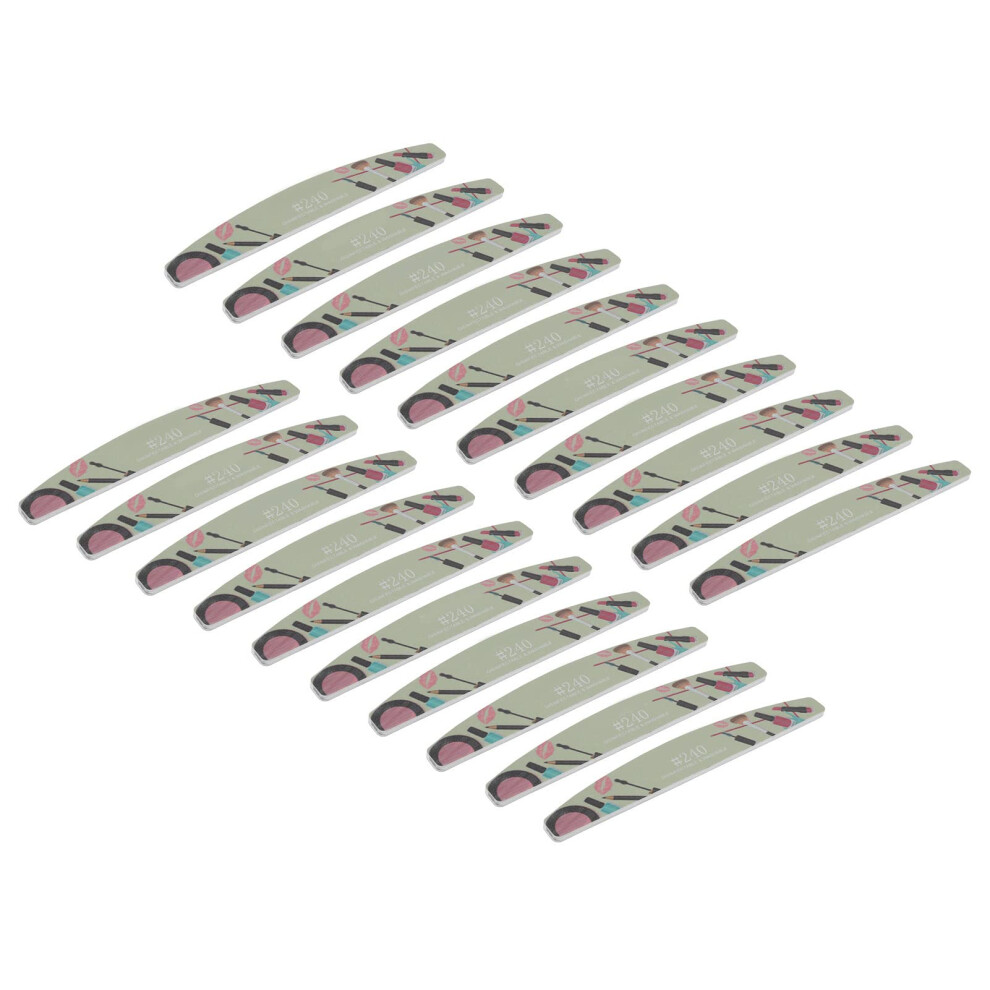 Nail Files 240 Grit Emery Board Washable Reusable Easy Grip for Professional Manicure Care