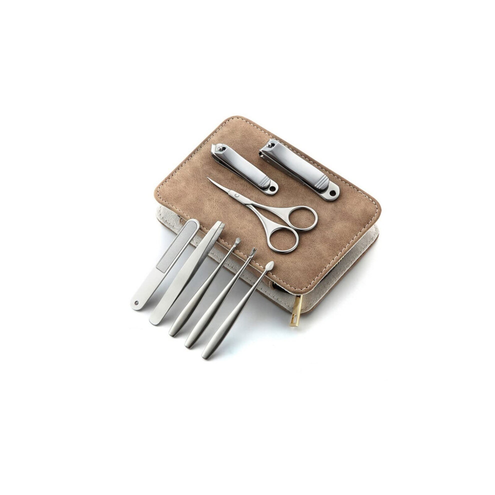 Nail Clippers Set 8PCS Stainless Steel Manicure Pedicure Kit with Compact Travel Case