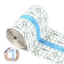 Waterproof Bandage Roll Transparent Adhesive Film Dressing, 4in x 10.94yd, Breathable Tattoo Aftercare