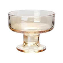 Dessert Glasses Set of 2 Glass Bowls Ice Cream Cups Footed Goblets for Serving and Decoration