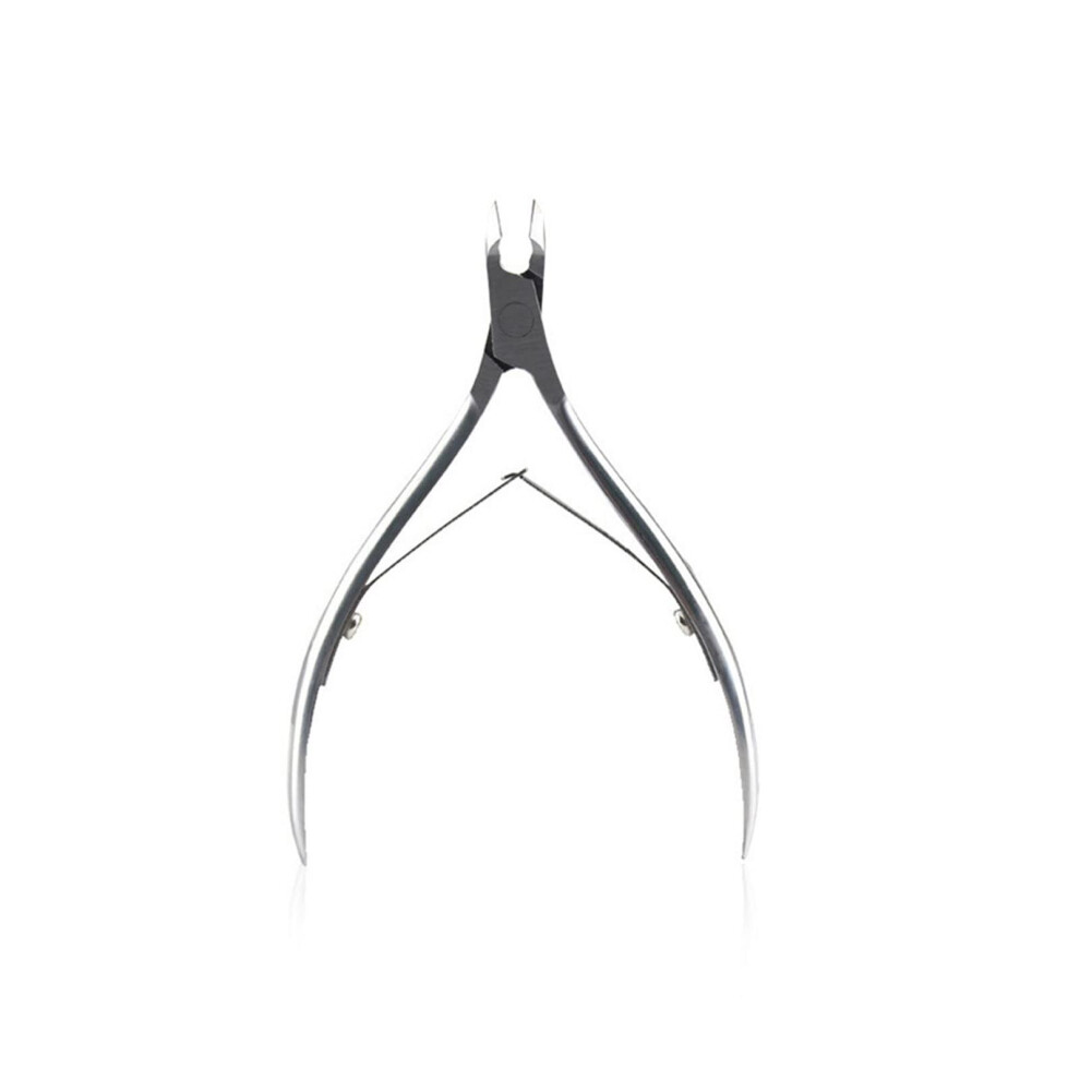 Professional Stainless Steel Nail Clippers and Precision Cuticle Nipper for Thick Nails Silver