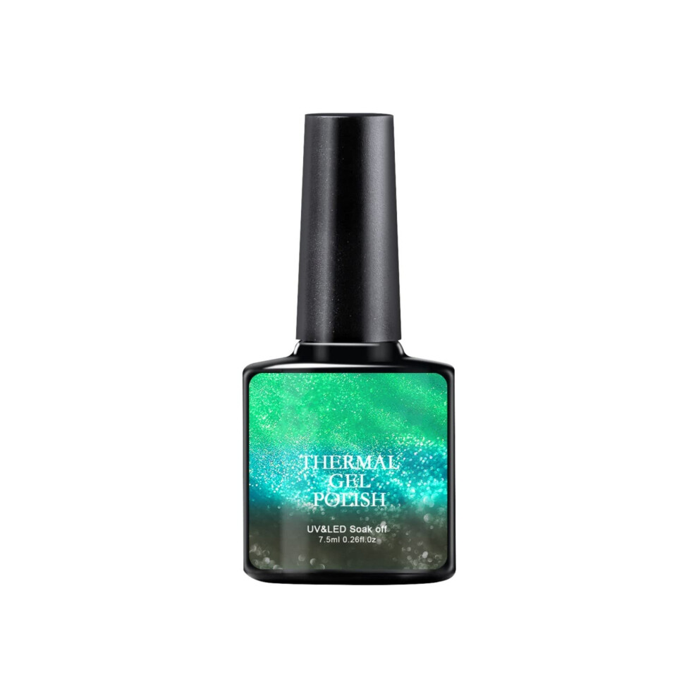 Gel Nail Polish 7.5ml LongLasting Glitter Shine Soak Off Clear Sparkle for French Manicure