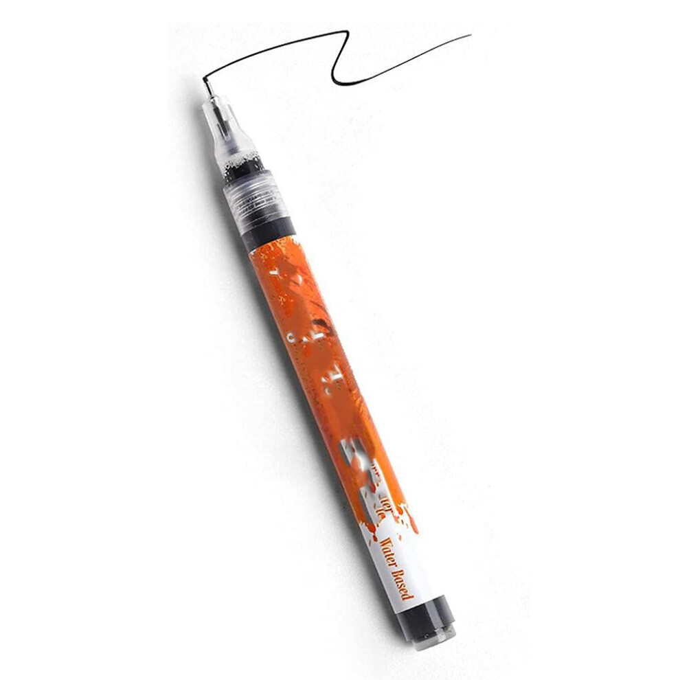 Black Nail Art Pen Acrylic Painting 1Mm Tip Quick Drying For Gel And Acrylic Nails