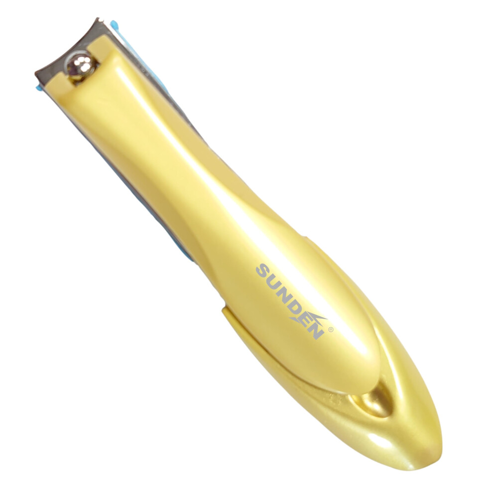 Nail Clippers with Catcher and File, Medical Grade Stainless Steel, Ultra Sharp AntiSplash for Thick Nails