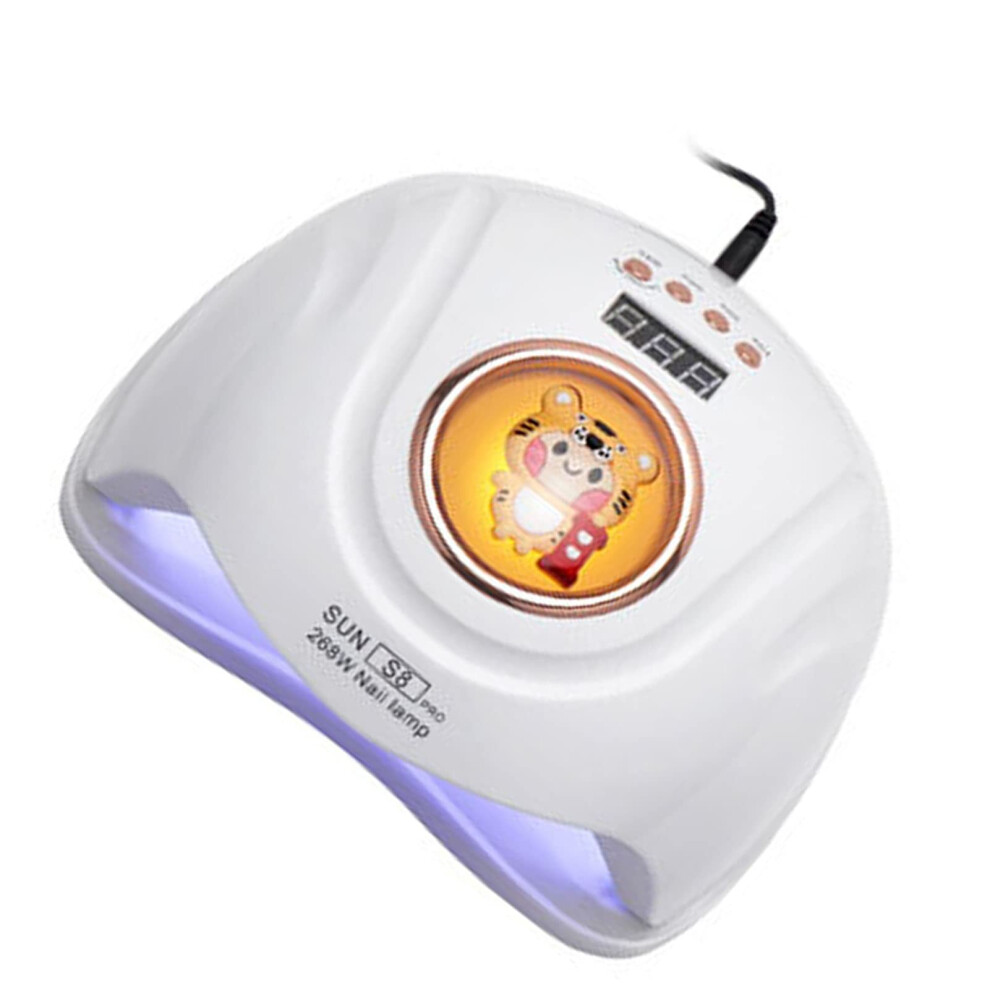 White 268W Uv Led Nail Lamp Gel Nail Dryer With 57 Lamp Chips Fast Curing And Infrared Sensor