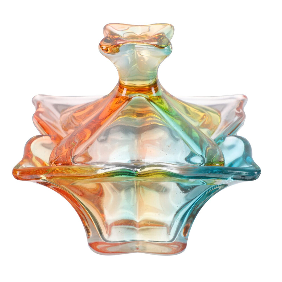 Glass Dappen Dish for Acrylic Nails with Lid, Durable Glass Manicure Mixing Cup, Assorted Colors