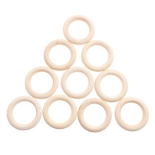 Holzring,Natürliche Holz Ringe,10Stück Holzringe zum Basteln,für DIY Handwerk Ring Anhänger Anschlussstück Schmuck Machen Spielzeug