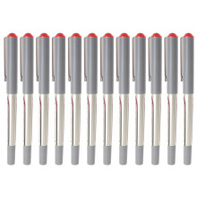 Lot de 12 stylos Ă encre gel rouge 0,5 mm, stylos Ă bille Ă encre liquide, stylos gel pour Ă©crire, dessiner et tracer des contours, stylos Ă