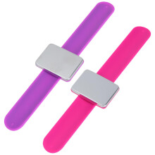 2 Pack Silicone Magnetic Wrist Pin Holder Bracelet for Sewing Quilting Hairdressing Tailoring