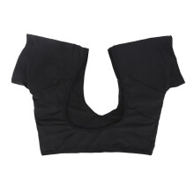 Underarm Sweat Vest Women's Breathable Quick Drying Sweat Proof Shirt with Washable Pads Black M