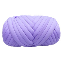 Chunky Cotton Yarn for Arm Knitting, Arm Knitting Yarn with Polyester Cotton Core and Velvet Wrap, Super Thick Yarn for DIY Blankets Pillows Pet House