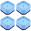 4pcs Furniture Risers Bed and Couch Lifting Blocks Stackable Elevators for Desk Chair Washing Machine Blue 3