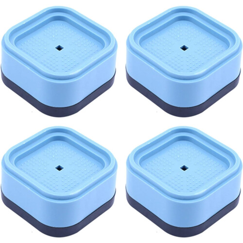 4pcs Furniture Risers Bed and Couch Lifting Blocks Stackable Elevators for Desk Chair Washing Machine Blue 2