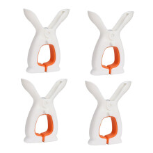 4pcs Windproof Quilt Clips Rabbit Ear Design Strong NonSlip Blanket Clamps for Outdoor Drying