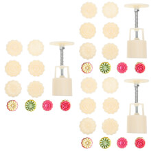 3 set di stampi a forma di fiore per mooncake, stampi per dolci fatti in casa, stampi per torte di fagioli fai da te per la cottura