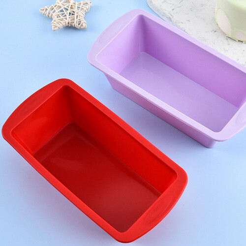 Silicone Baking Mould Rectangle Cake Pans Mini Loaf Pan Bread Toast Kitchen 2