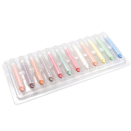 Κιμωλία χωρίς σκόνη με βάση, Bexikou12PCS χρωματιστή κιμωλία, πλενόμενο εργαλείο 2