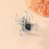 RSAMD Creative Gothic Black Spider Ανοιχτά Δαχτυλίδια Δαχτυλιδιών Αστεία Κοσμήματα Halloween 2