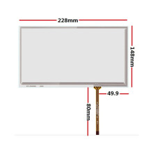 YTHYTHYTH 10,1-Zoll-Vierdraht-Widerstandsdisplay 228 x 148 für LCD HSD101PWW1B101EW05V.1 Touchscreen