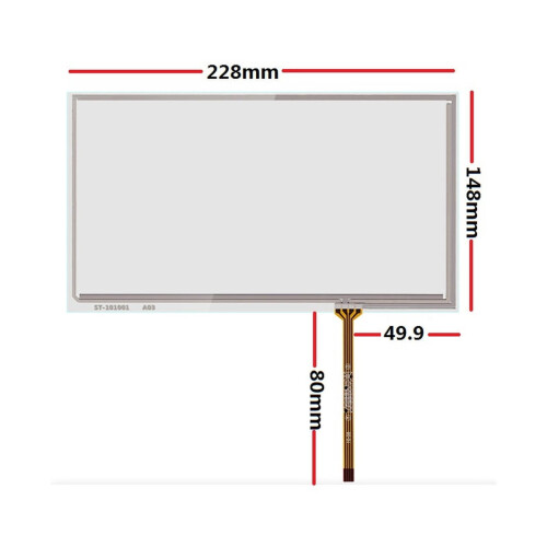 Ecran tactil LCD YTHYTHYTH cu rezistență de 10,1 inch, cu patru fire, 228*148
