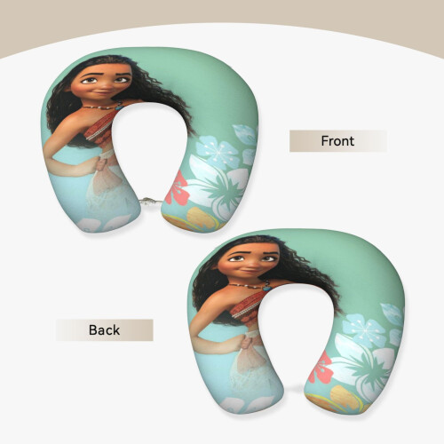 Μαξιλάρι ταξιδιού Moana, μαξιλάρι λαιμού σε σχήμα U από αφρό μνήμης, ελαφρύ 2