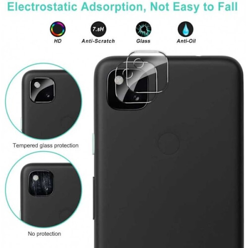 2er-Pack Google Pixel 4a/4G/LTE Kameraschutzlinsenabdeckung, transparent 1