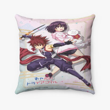 AIVO Ayakashi Driehoekig Kussensloop op Maat, Geschikt voor Kusseninzetstukken van 40x40 cm, Gepersonaliseerde Polyester Hoes voor Bed, Bank,