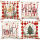 Conjunto de 4 capas de almofada decorativas Dalrosia Merry Christmas Nutcracker, 45x45cm (18x18 polegadas), para decoração de sofá e festas de 1